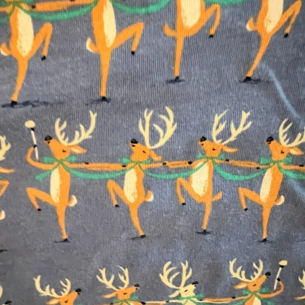 Munki Munki Sleep Shirt L Reindeer Holidays Nightgown